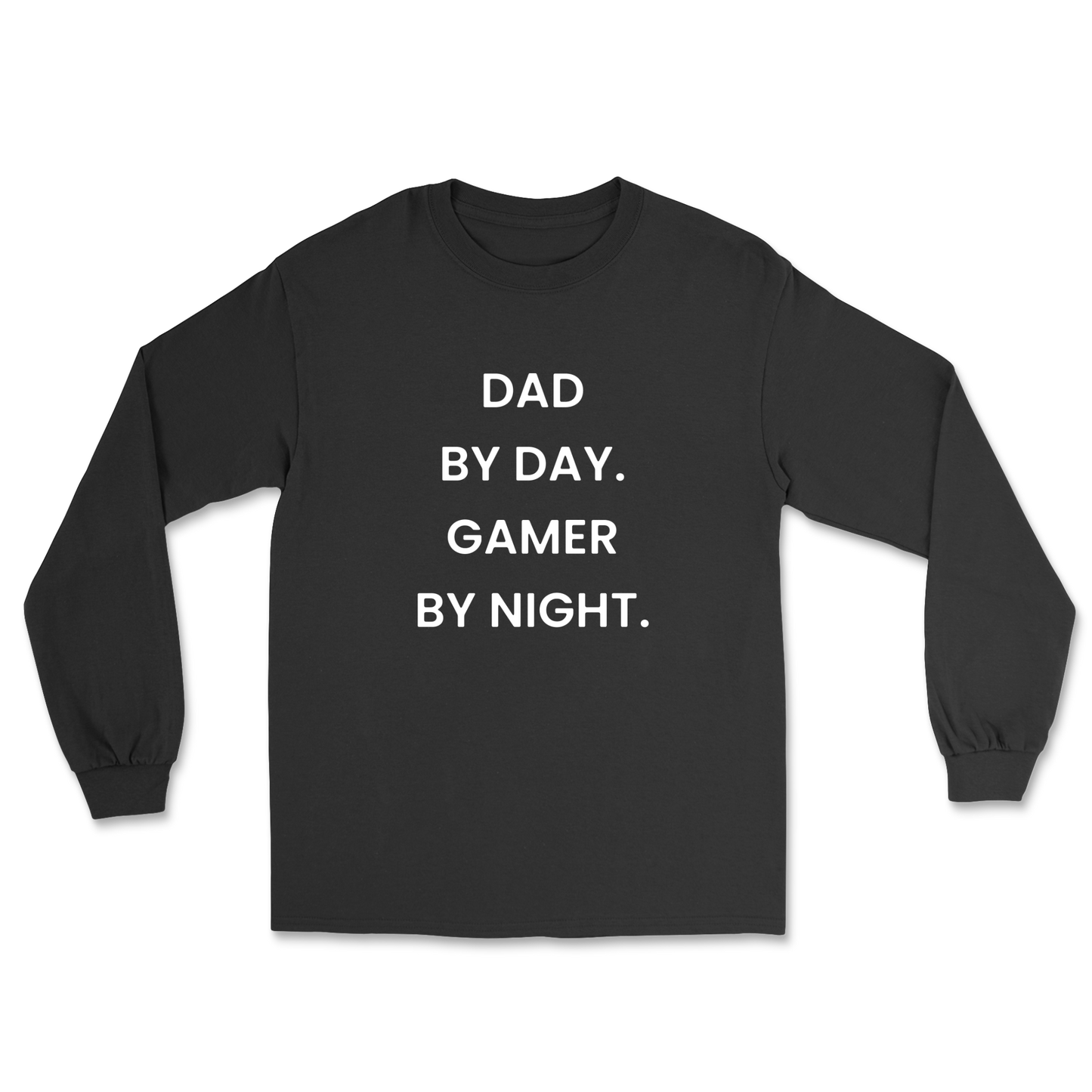 Dad By Day Gamer By Night Long Sleeve Tee