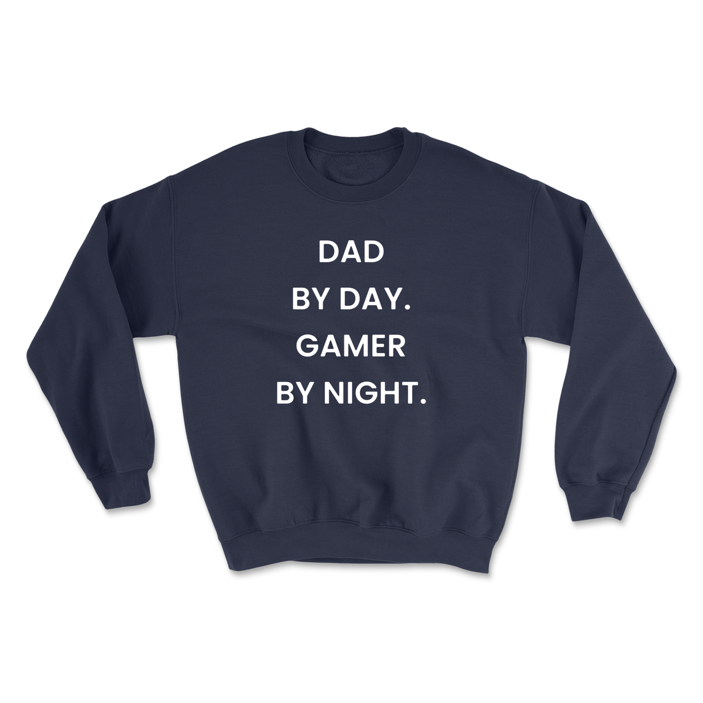 Dad By Day Gamer By Night Crewneck Sweatshirt