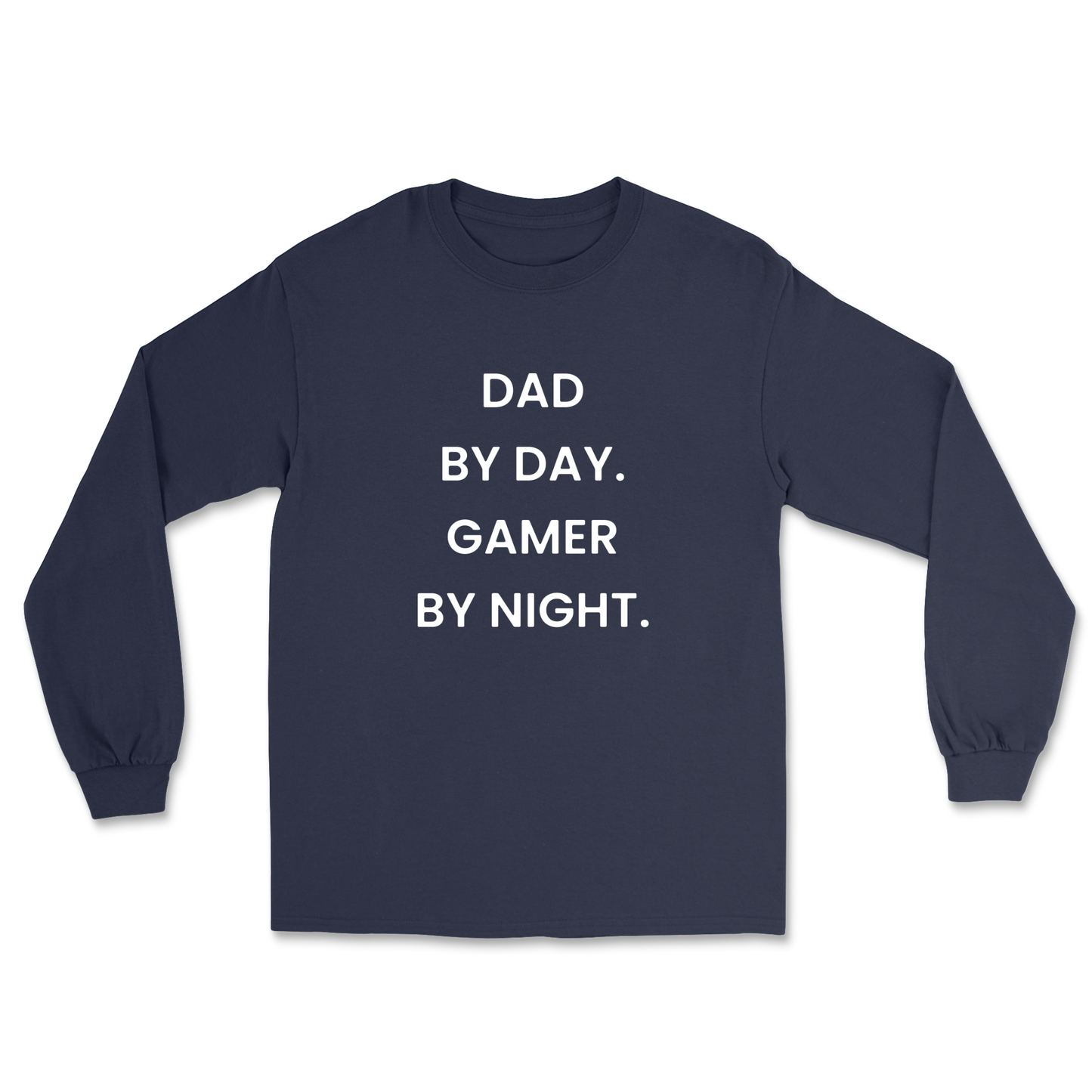Dad By Day Gamer By Night Long Sleeve Tee