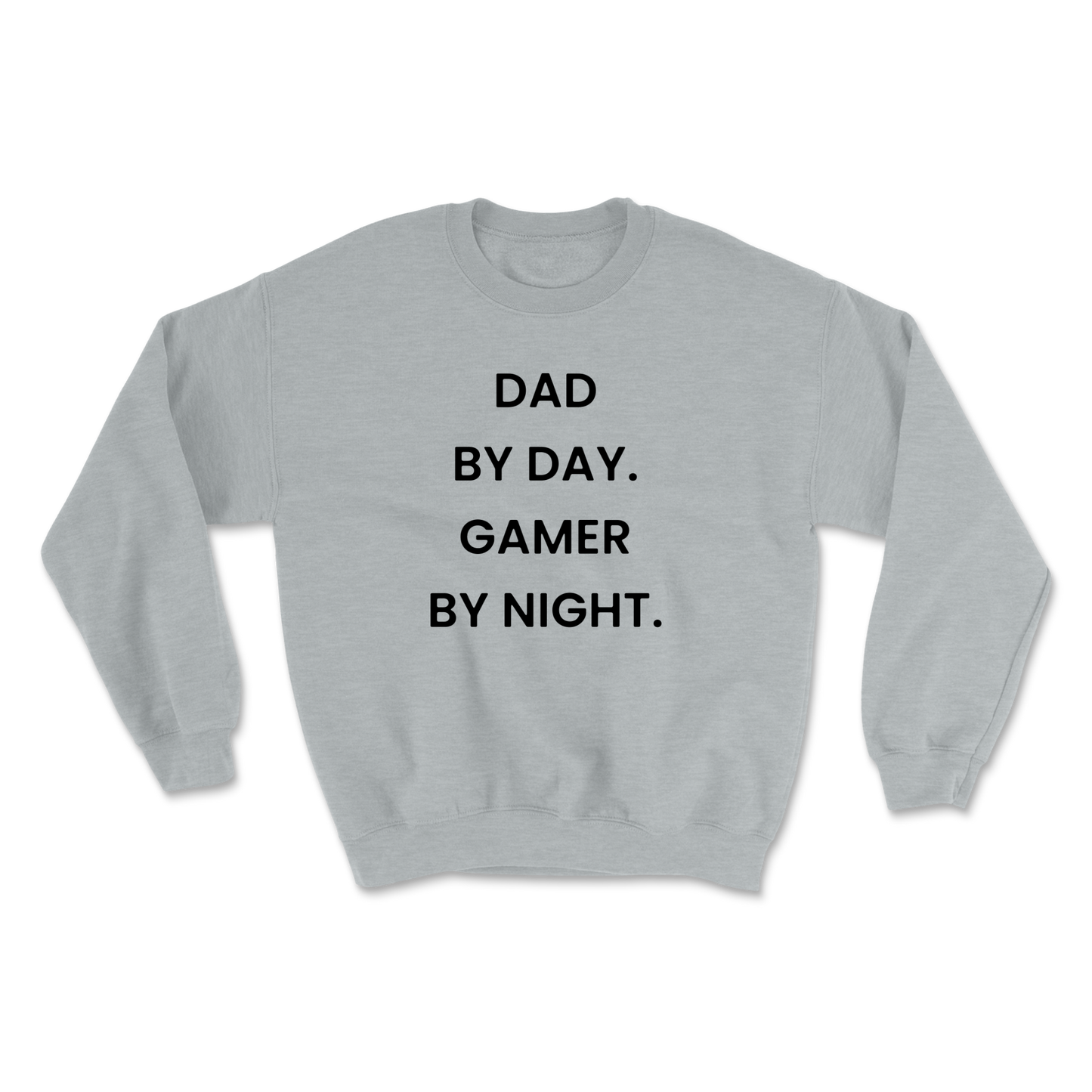 Dad By Day Gamer By Night Crewneck Sweatshirt