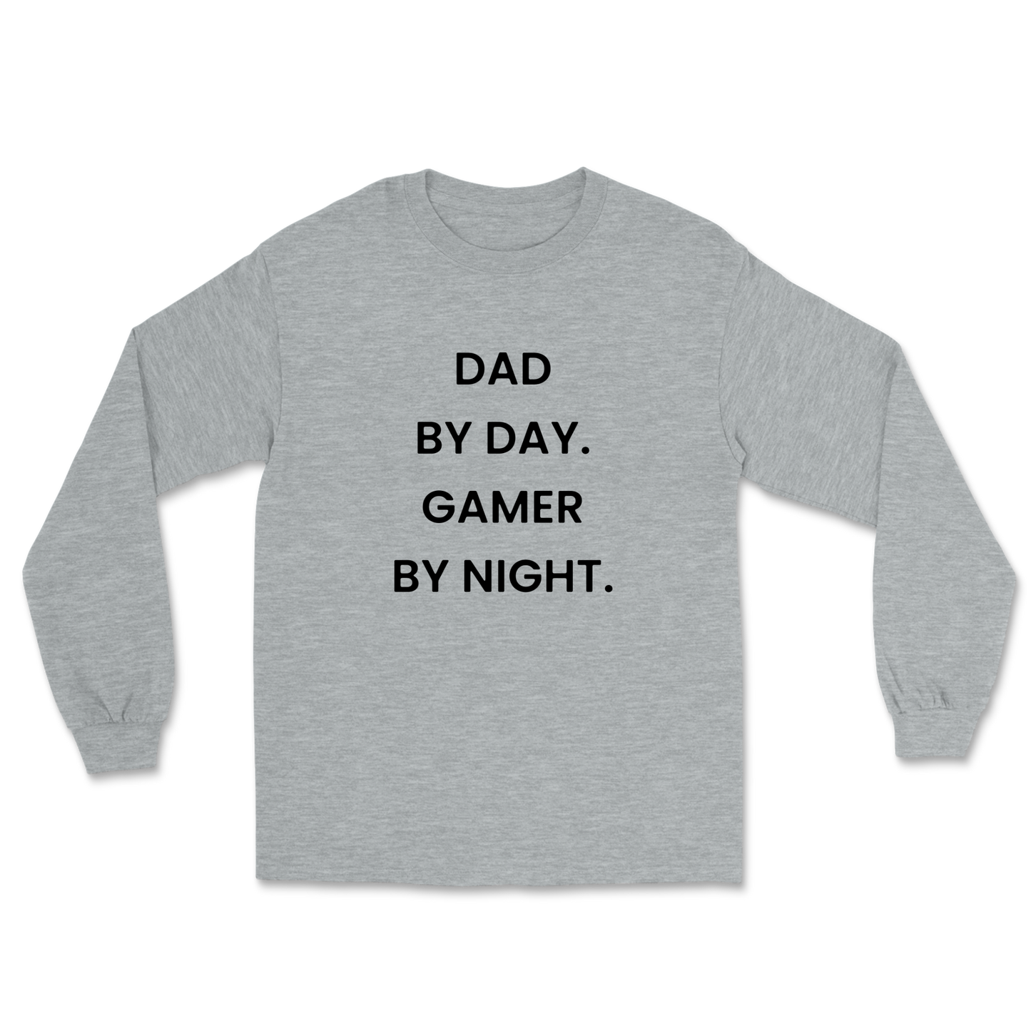 Dad By Day Gamer By Night Long Sleeve Tee