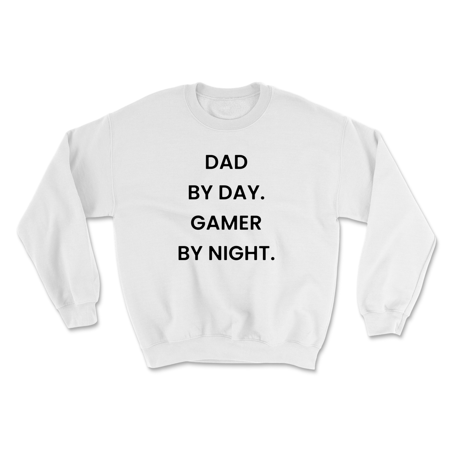 Dad By Day Gamer By Night Crewneck Sweatshirt