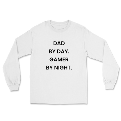 Dad By Day Gamer By Night Long Sleeve Tee