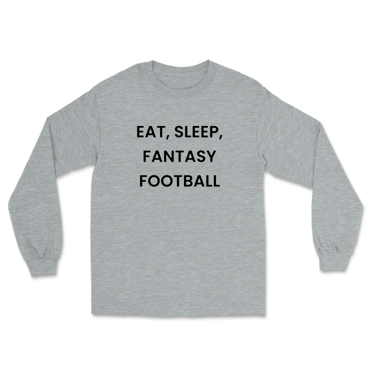 Eat Sleep Fantasy Football Long Sleeve Tee