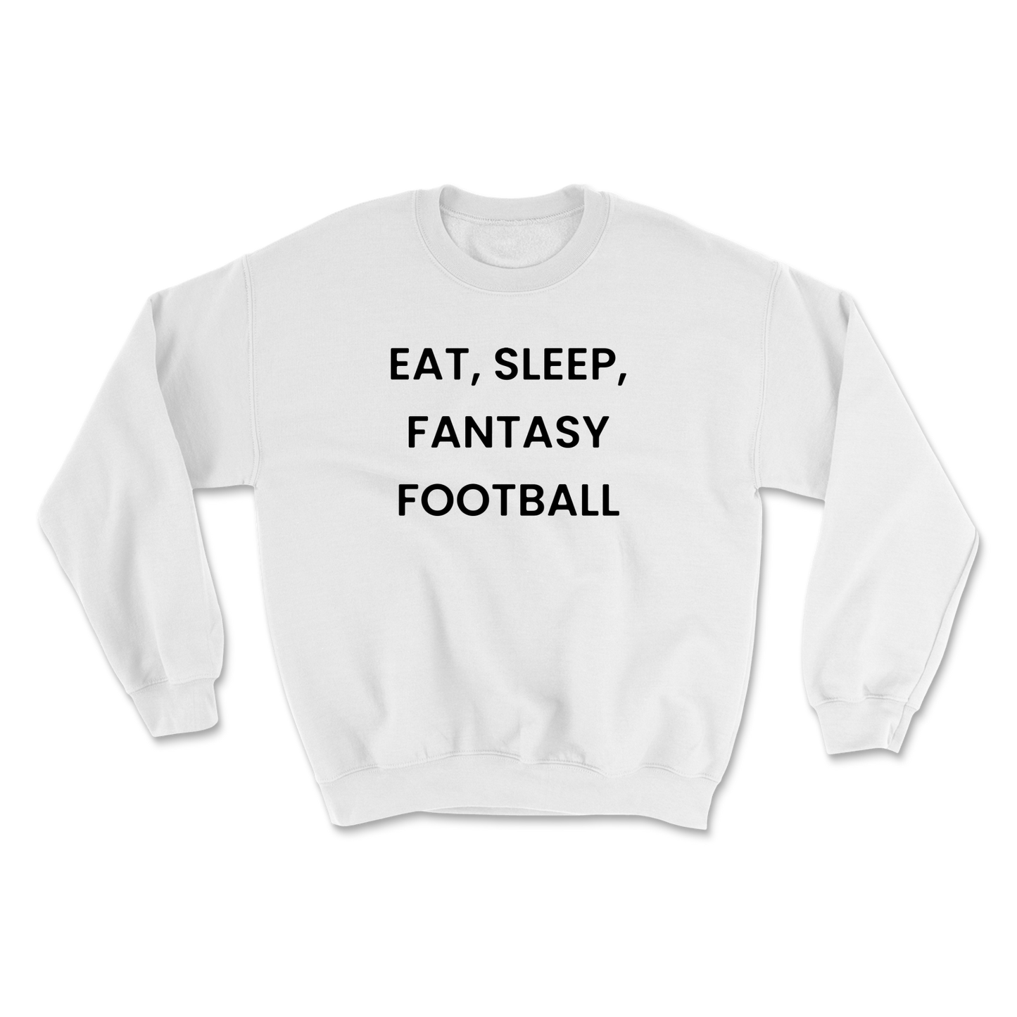 Eat Sleep Fantasy Football Crewneck Sweatshirt