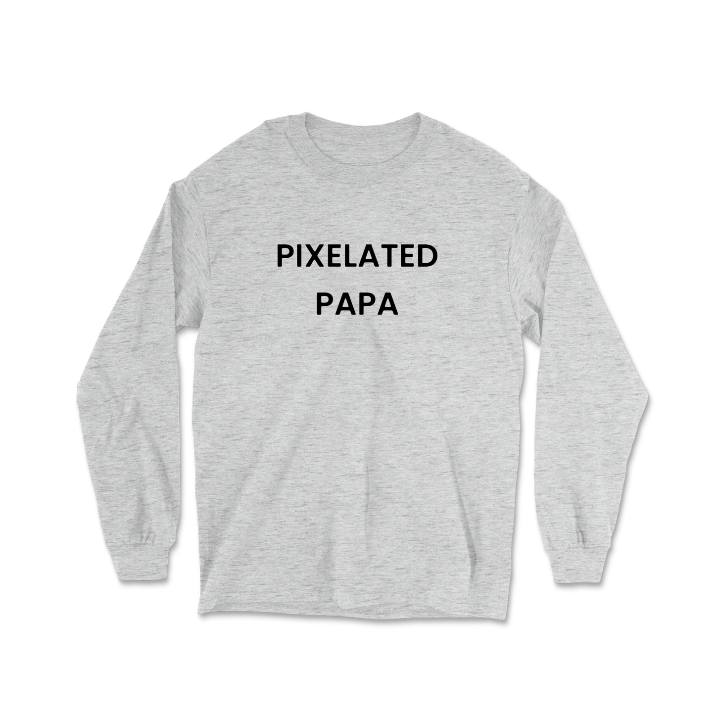 Pixelated Papa Long Sleeve Tee