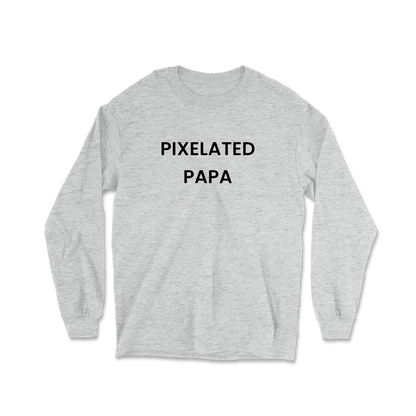 Pixelated Papa Long Sleeve Tee