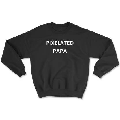 Pixelated Papa Crewneck Sweatshirt