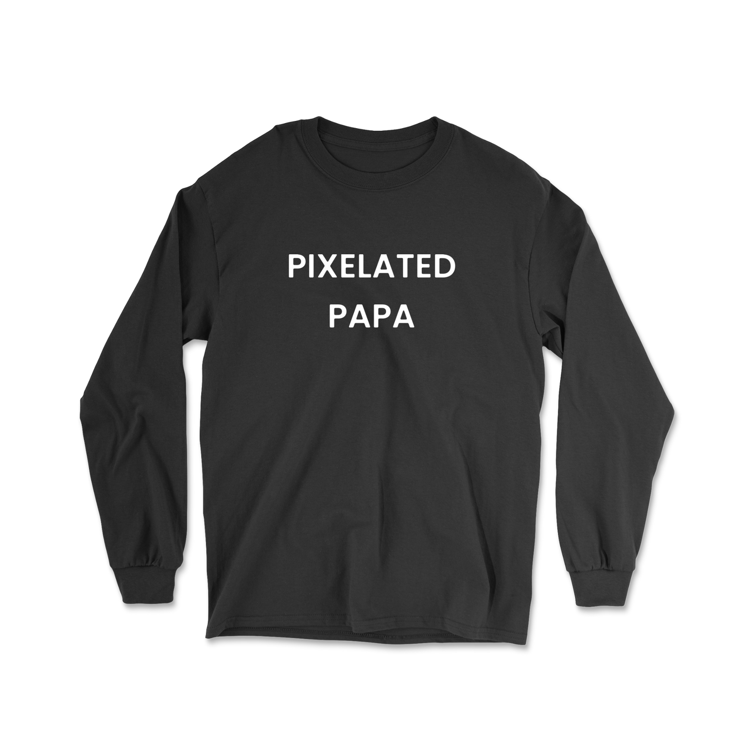 Pixelated Papa Long Sleeve Tee
