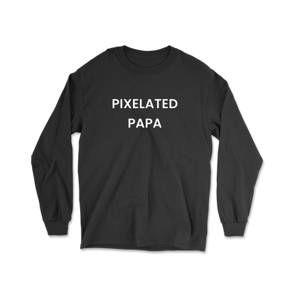 Pixelated Papa Long Sleeve Tee