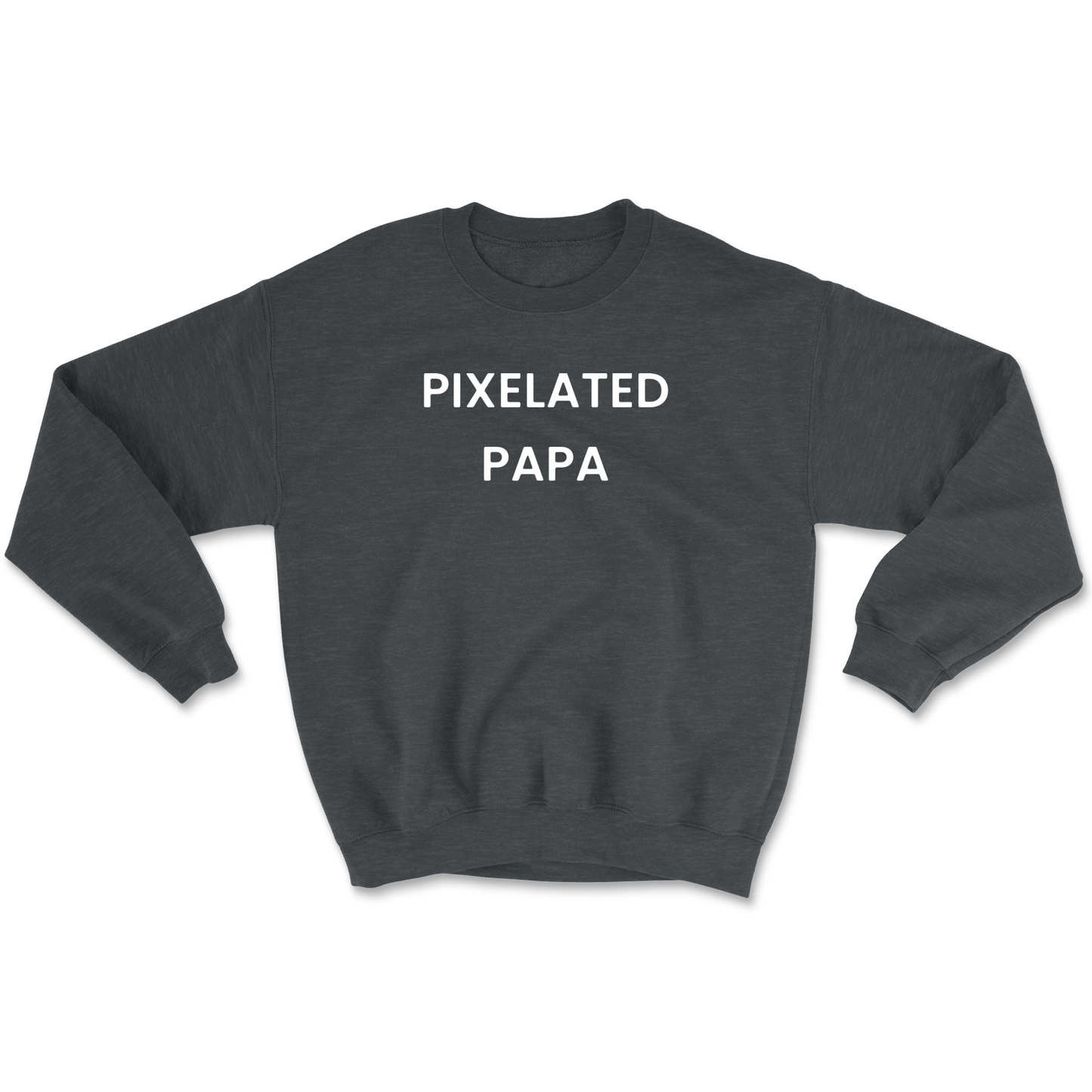 Pixelated Papa Crewneck Sweatshirt