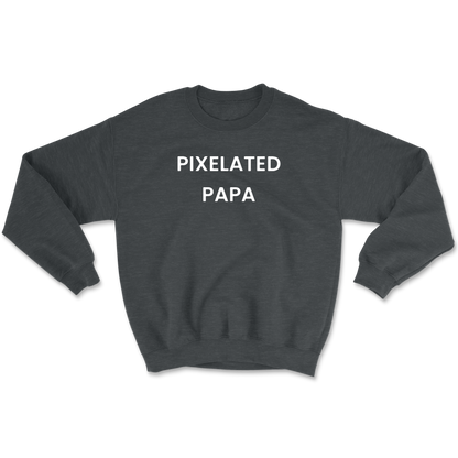 Pixelated Papa Crewneck Sweatshirt