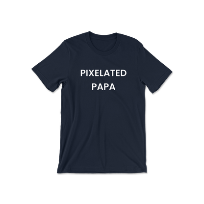 Pixelated Papa Short Sleeve Tee