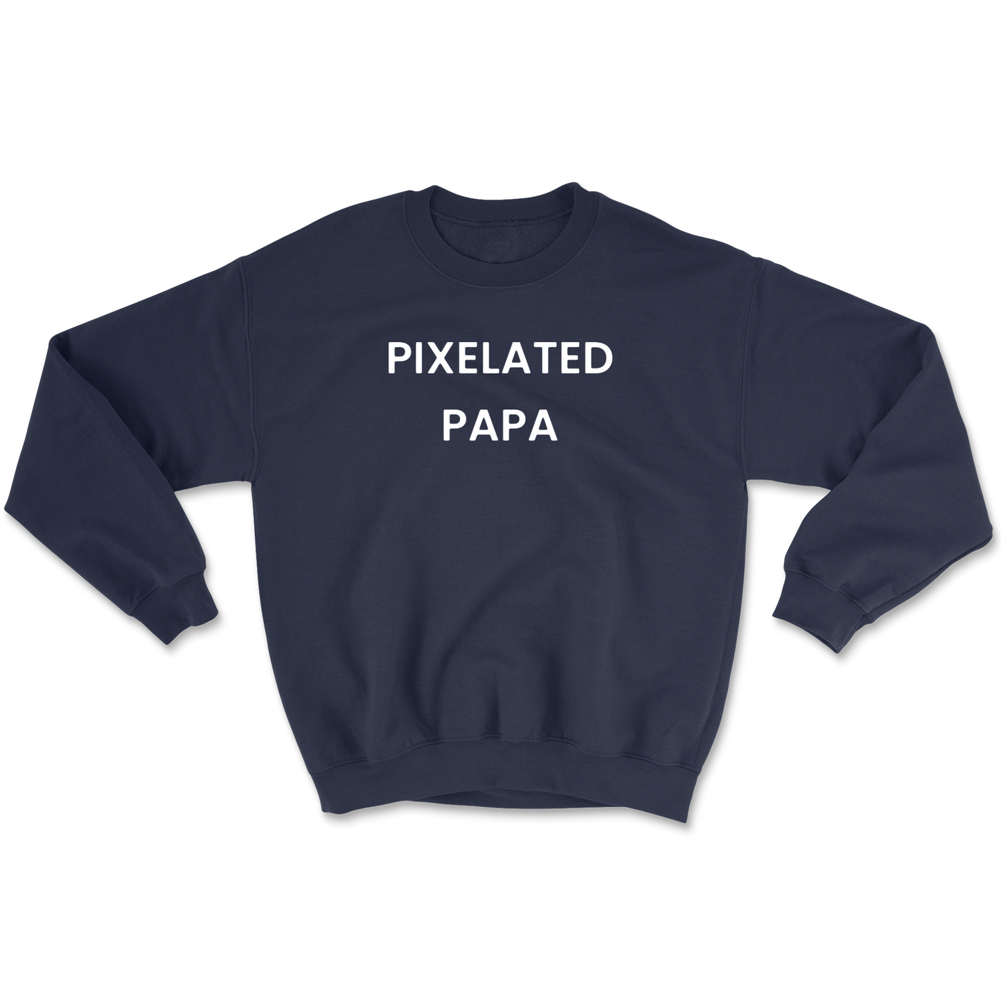 Pixelated Papa Crewneck Sweatshirt