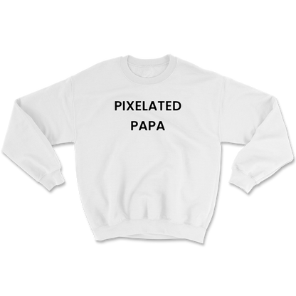 Pixelated Papa Crewneck Sweatshirt