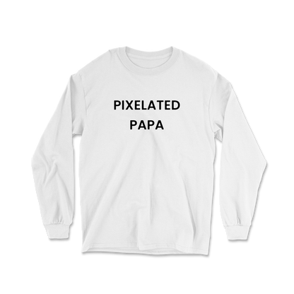 Pixelated Papa Long Sleeve Tee